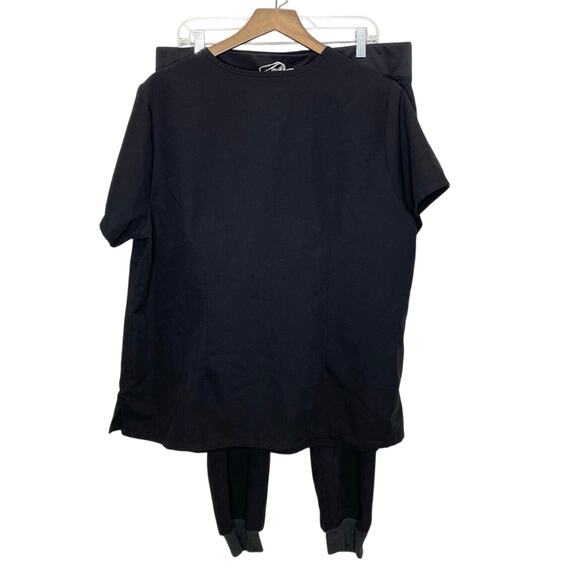 Figs Catarina Top & Zamora Joggers Set In Black 3XL - Picture 3 of 7